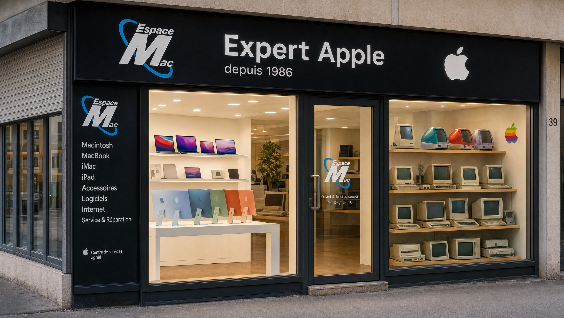 Devanture Espace Mac — Expert Apple depuis 1986